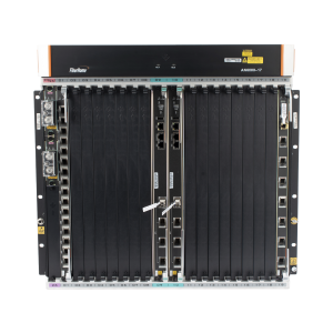 OLT Carrier Class Modular GPON, 16 Ranuras de Servicio, Incluye 1 Tarjeta de Servicio, crecimiento hasta 256 puertos GPON o 128 XGPON, Gestión por UNM2000, CLI, (Incluye Instalación de Software UNM2000)