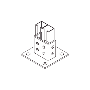 Base Interior tipo T para Perfil Sencillo.