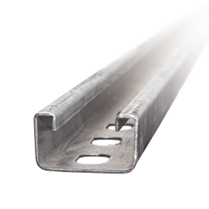 Unicanal Perforado 4 X 2 cm X 3 m / Calibre 14 / Galvanizado Electrolítico.