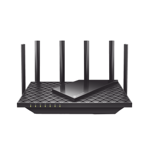 Router Triple Banda WiFi 6E / AX5400 MU-MIMO / 1 Puerto WAN 1 10/100/1000 Mbps / 4 Puertos LAN 10/100/1000 Mbps / 1 puerto USB 3.0 / 6 antenas de alta ganancia / OneMesh ™