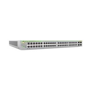 Gigabit webSmart switch, 48 Puertos Totales, 24c/PoE+ 10/100/1000T, 4 Puertos SFP