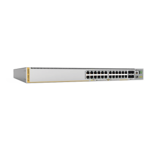 Switch L3 Stackable, 24x 10/100/1000-T PoE+, 4x SFP+, Fuente redundante integradas 740 Watts (TAA compliant version)