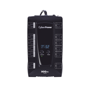 UPS de 900 VA/480 W, Topología Línea Interactiva, Entrada 120 Vca NEMA 5-15P, Tipo Gabinete Compacto, Con 12 Tomas NEMA 5-15R