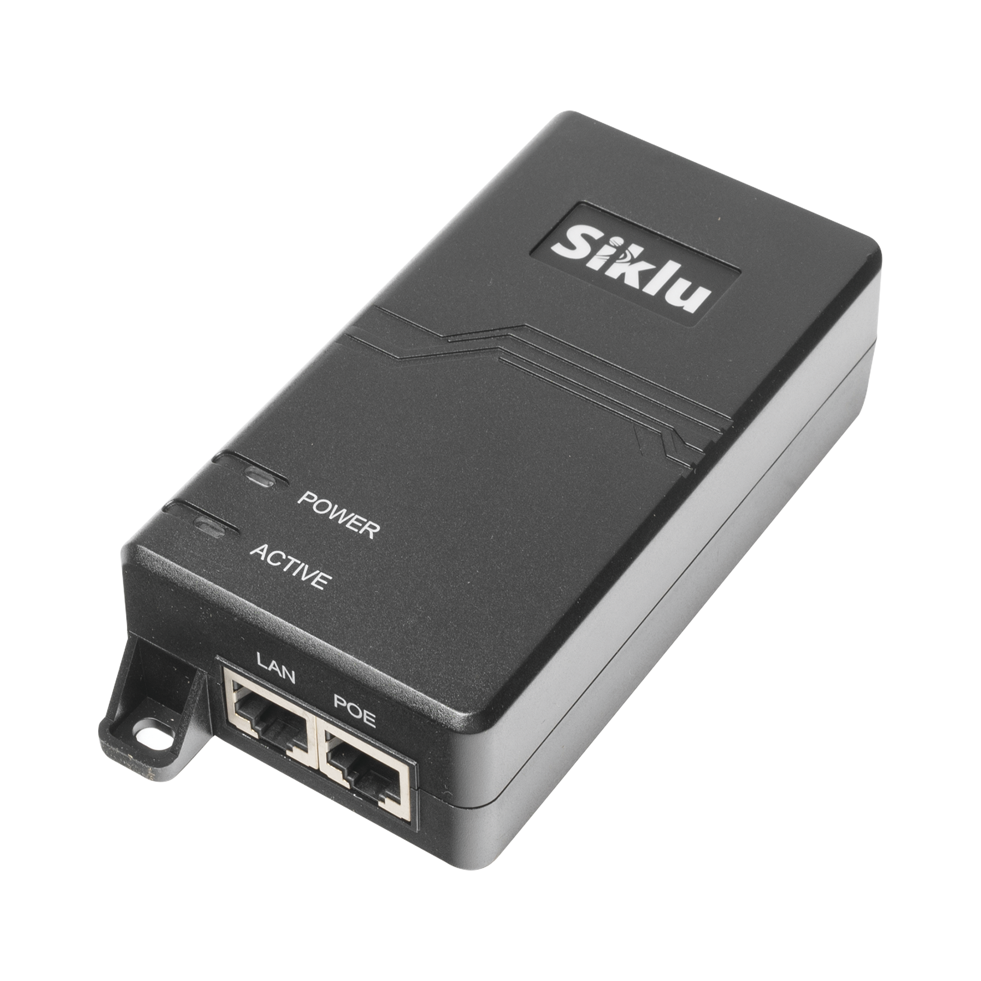 Inyector PoE Pasivo, 1 Gbps, 60 W, 55 Vcc, 100-240 Vca, Cable CA