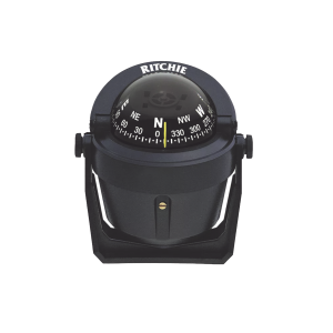 Brújula serie Explorer en color negro, con iluminación nocturna color verde.