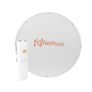 Kit de radio C5C con Antena NPX3GEN3 de 37 dBi, Frecuencia (4.9-6.2 GHz), ideal para distancia de hasta 100 km.