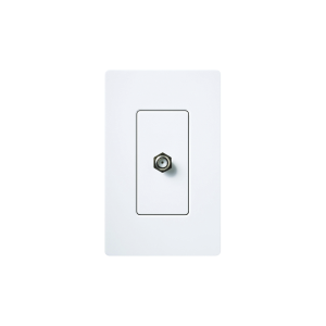 Adaptador de cable coaxial, de pared para cable de TV.