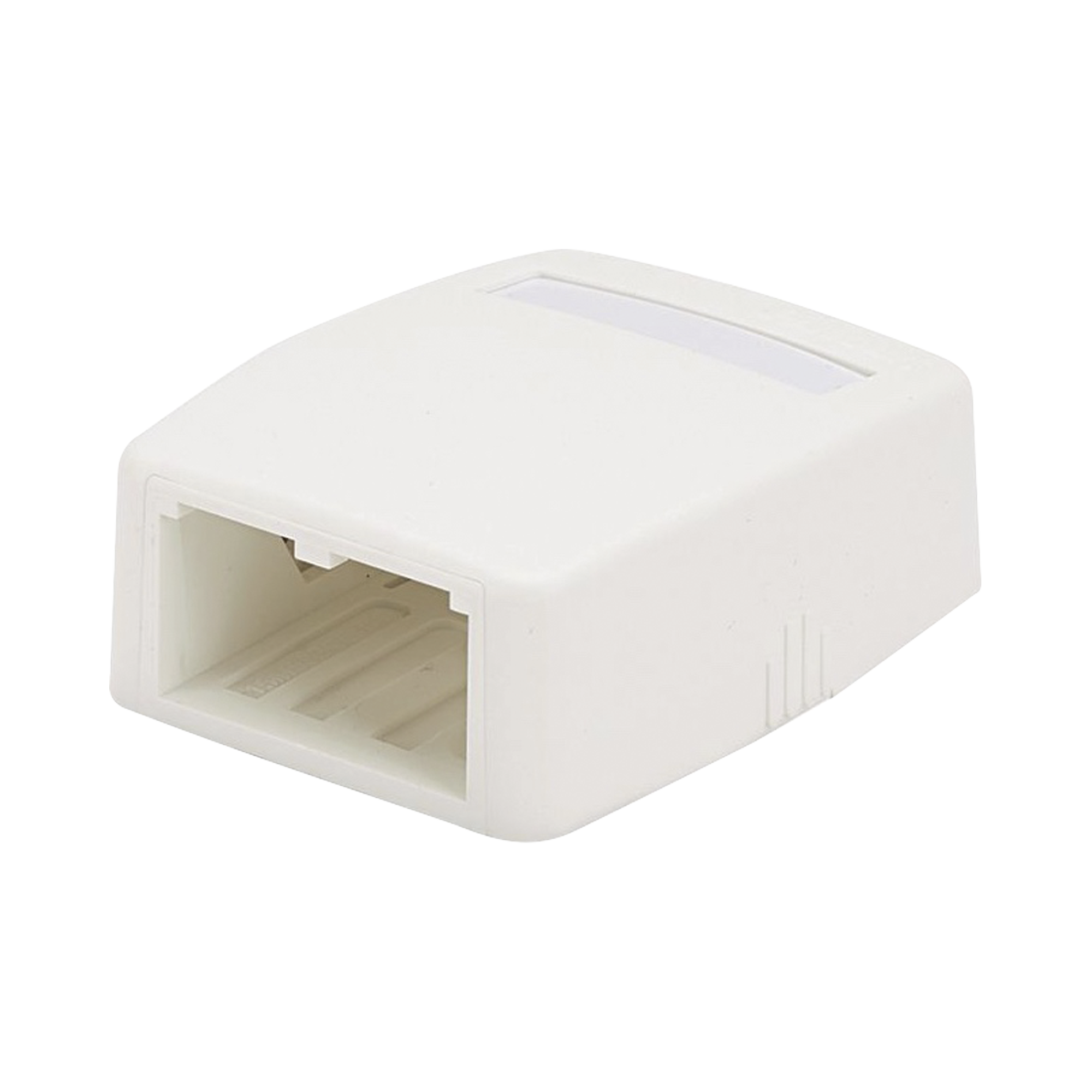 Caja de Montaje en Superficie, Para 2 Módulos Mini-Com, Color Blanco