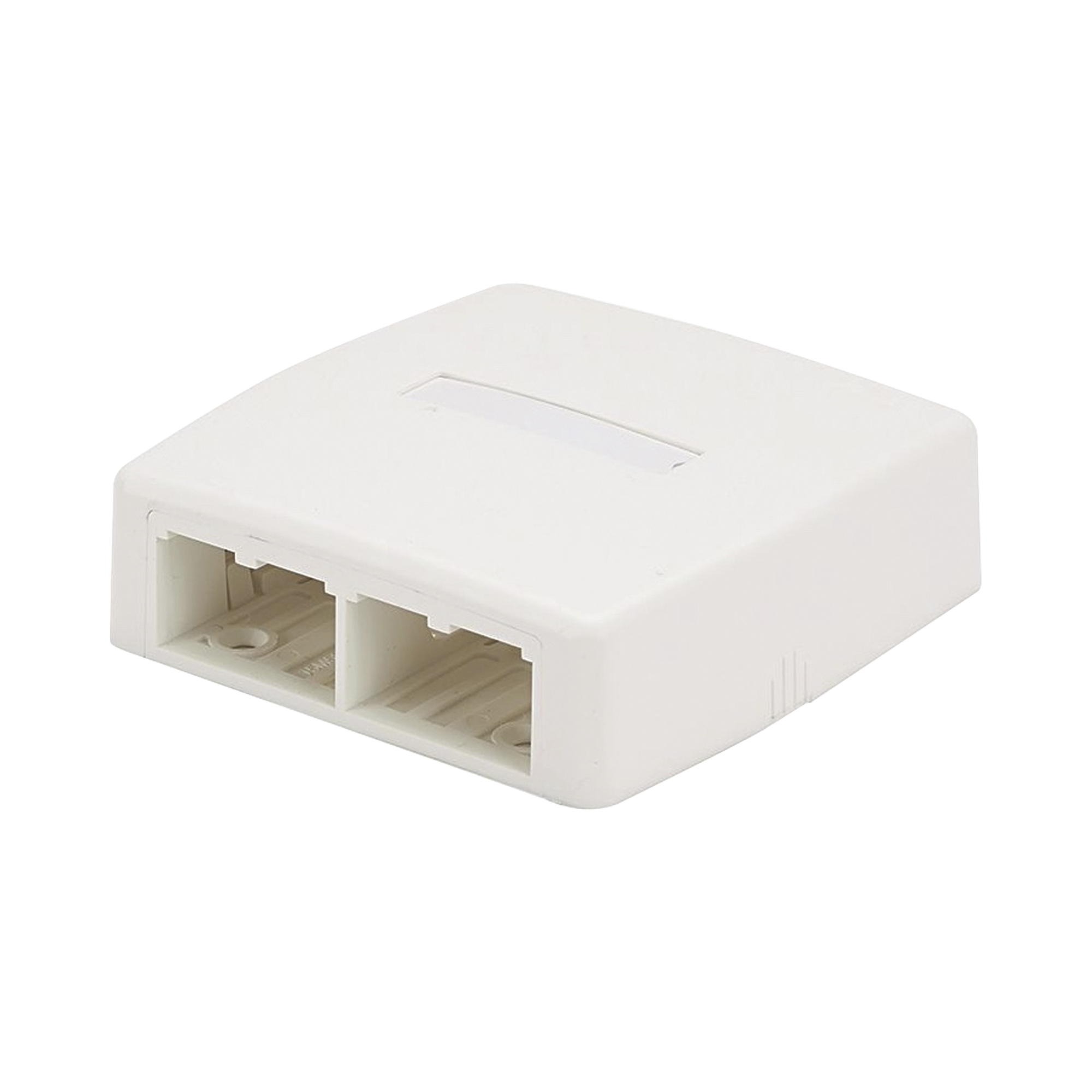 Caja de Montaje en Superficie, Para 4 Módulos Mini-Com, Color Blanco