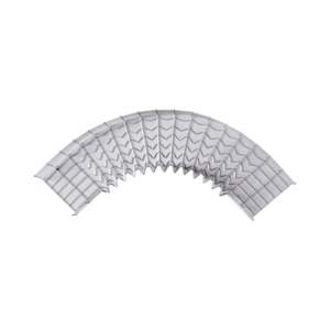 Curva Pre-Fabricada Horizontal de 90° con medidas de 54 mm de Peralte y 200 mm Ancho (54/200 mm)