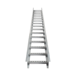 Escalera de Aluminio Portacables / Perfil Z / Peralte 3 1/4" /Paso 9" / Ancho 9" / 3.66 metros / Capacidad Máx. 205 Cables / Incluye Cople Union y Tornillería