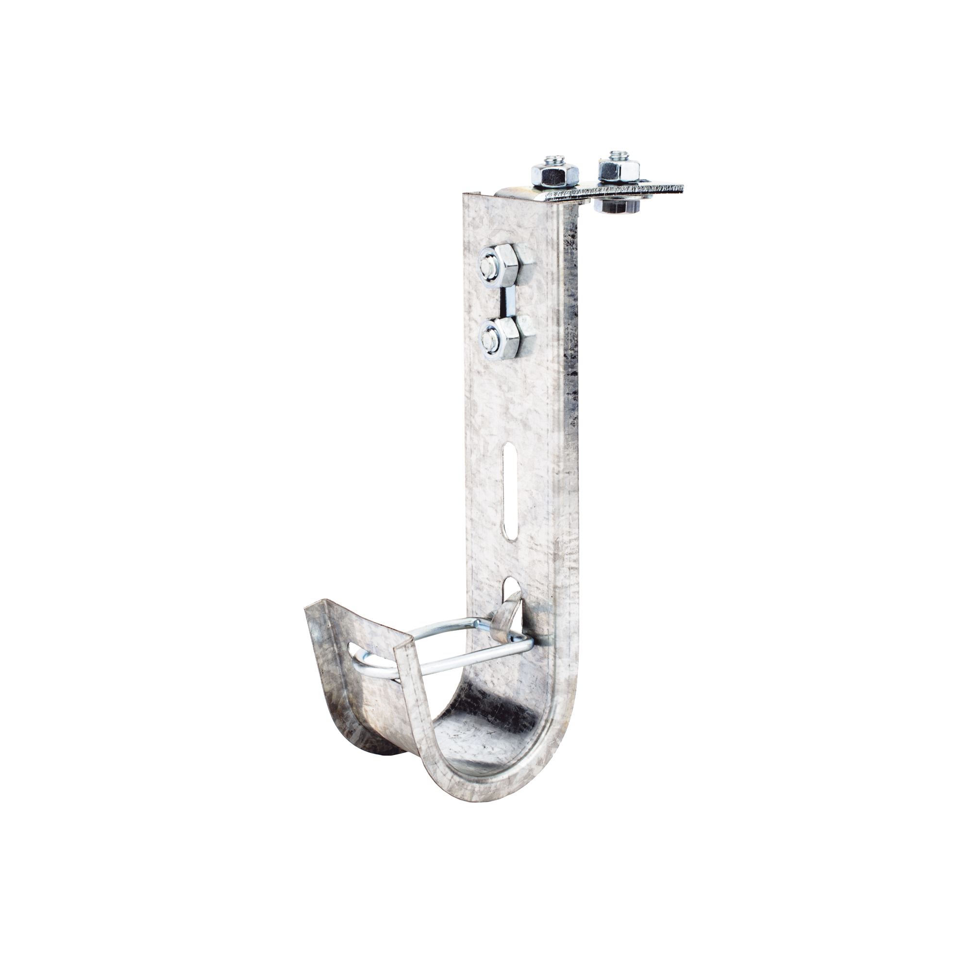 Soporte (Gancho) tipo J-Hook, hasta 14 cables Cat6, ideal para soportar cableado en los espacios de manipulación al aire, Para instalación en interior