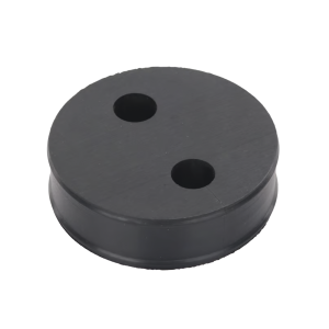 Inserto de Caucho de 4" Con Dos Orificios para Cable de 1/2 in