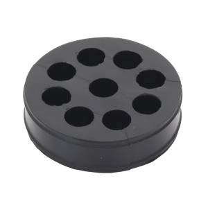 Inserto de Caucho de 4" Con Nueve Orificios para Cable de 1/2 in