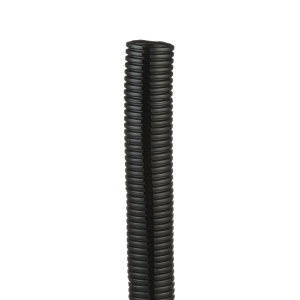 Tubo Corrugado Abierto para Protección de Cables, 1in (25.4 mm) de Diámetro, 30.5 m de Largo, Color Negro