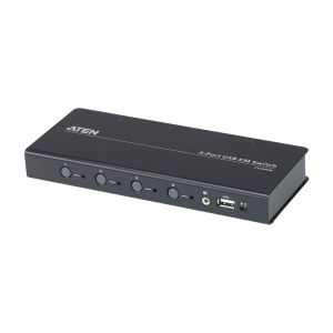 Switch KM USB| 4 Puertos | Boundless Switching | RS232 | Controla 4 Computadoras con 1 Teclado/Mouse