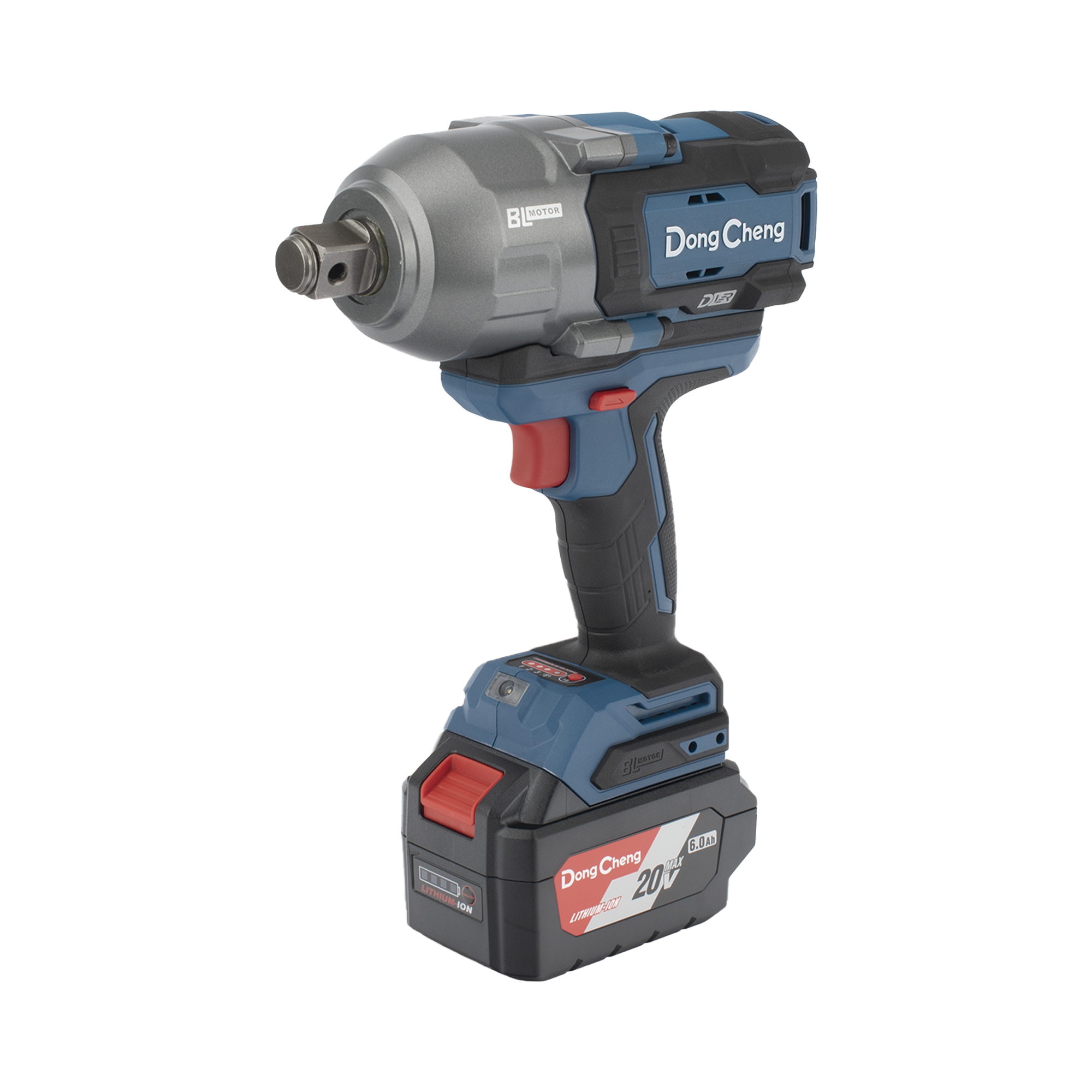 Llave de Impacto Inalámbrica de 20V, Entrada de 3/4 in, Incluye 2 Baterías de 6Ah, Cargador y Estuche