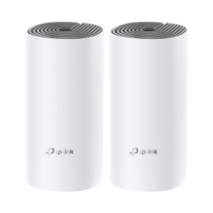 Kit de Router inalámbrico mesh Deco E4 para Hogar / Doble banda AC 1200 / 2 puertos 10/100 Mbps / Compatible con amazon alexa.