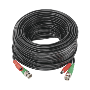 Cable coaxial ( BNC RG59 ) + Alimentación / SIAMÉS / 20 Metros / 100 % COBRE / Para Cámaras 4K / Uso interior y exterior
