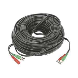 Cable coaxial ( BNC RG59 ) + Alimentación / SIAMÉS / 50 Metros / 100 % COBRE / Para Cámaras 4K / Uso interior y exterior