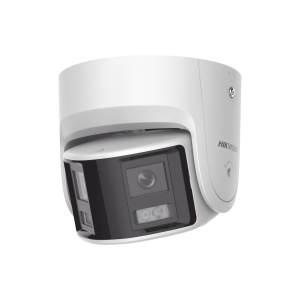 [FlexVu] [ PROTECCIÓN ACTIVA ] Turret IP Panorámica 4 Megapíxel / 2 Lentes 2.8 mm (180°) / Imagen a Color 24/7 (ColorVu) / PoE / WDR 130° / IP67 / ACUSENSE / Luz Estroboscópica y Alarma Audible / 30 mts Luz Blanca / Mic