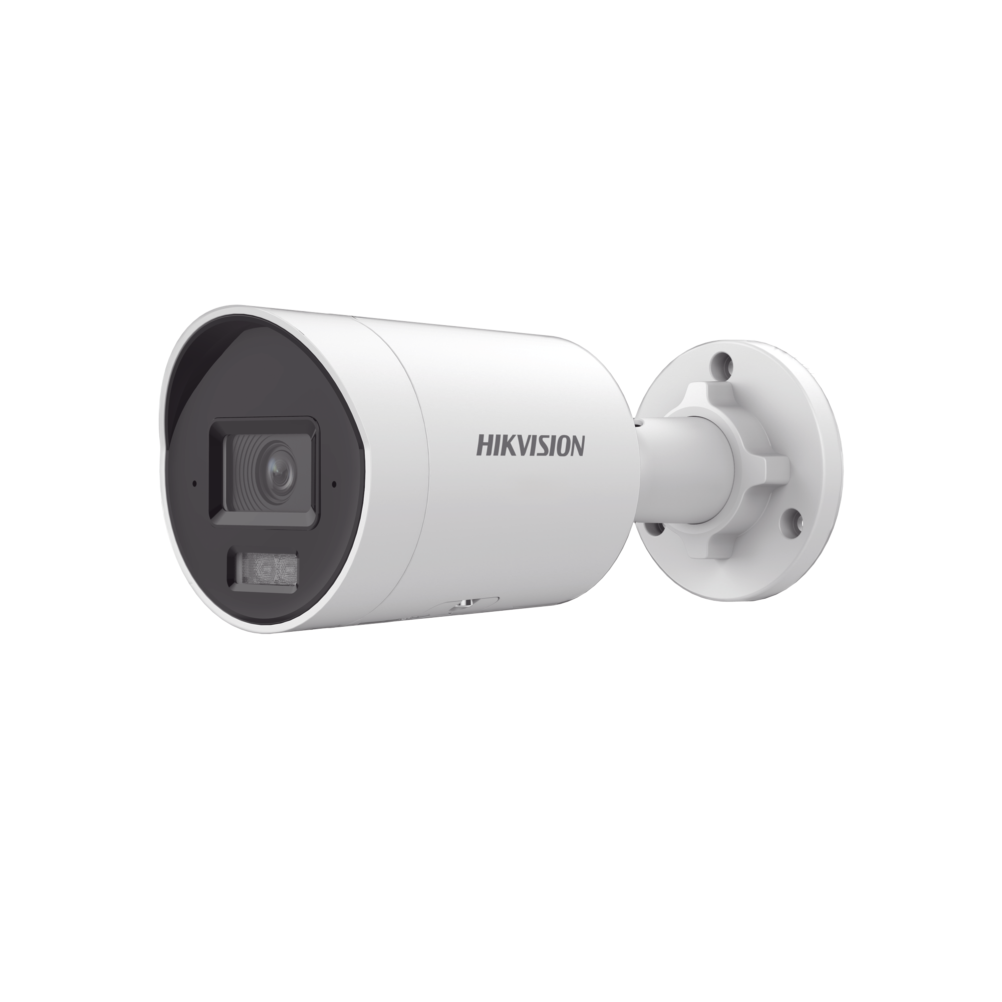 Bala IP 8 Megapixel (4K) / Imagen a Color 24/7 / Lente 2.8 mm / Luz Blanca 40 mts / Exterior IP67 / WDR 130 dB / Entrada y Salida de Audio y Alarma / Captura Facial / ONVIF / Micro SD / Micrófono Integrado