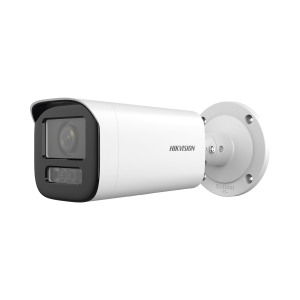 Bala IP 4 Megapíxel / Lente Motorizado 2.7 a 13.5 mm / Dual Light (50 mts IR + 50 mts Luz Blanca)   / Exterior IP67 / WDR 120 dB / PoE  / Micro SD
