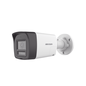 [Audio Bidireccional + Dual Light + ColorVu] Bala TURBOHD 3K  (5 Megapixel) / Lente 2.8 mm Angulo de vision 112° / 30 mts IR EXIR + 20 mts Luz Blanca / Micrófono y Bocina Integrado / Exterior IP67 / Metal / dWDR