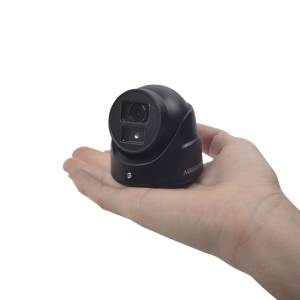 Ultra Mini Turret TURBO 2 Megapixeles (1080p) / Gran Angular / Lente 2.8 mm / 20 mts IR EXIR / Exterior IP67 / 4 Tecnologías (TVI / AHD / CVBS) / dWDR / Color Negro
