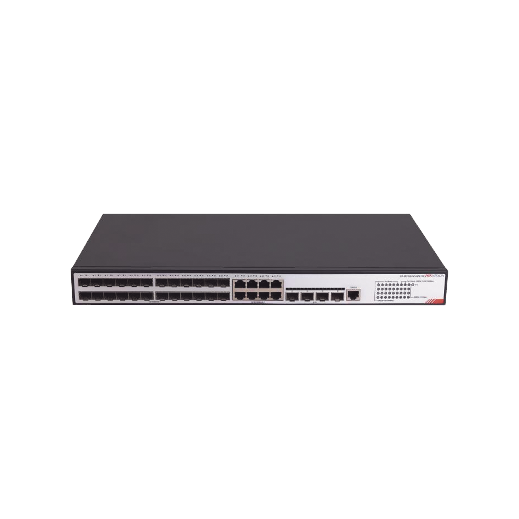 Switch Gigabit / Administrable / 24 Puertos SFP GE / 8 Puertos RJ45 GE / 4 Puertos SFP de 10G / Configuración Nube Hik-PartnerPro / Soporta IGMP