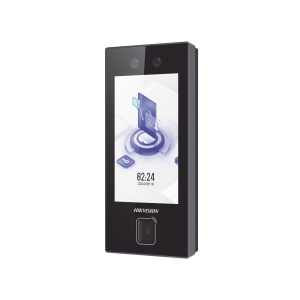 Terminal Facial Min Moe con LECTOR DE QRs FISICO Ultra Rápido y Tarjetas MIFARE / 3000 Rostros / Pantalla 4.5" / Administrable en la Nube con HikConnect Teams / Exterior IP65 / PoE / WiFi / HIK-IA