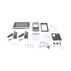Kit de Videoportero IP PoE Estandar con llamada a App de Smartphone (Hik-Connect) / Apertura con Tarjeta MIFARE / Frente de calle IK08 & IP65 / Soporta 2 puertas