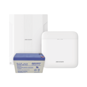 (AXPRO) KIT  de alarma AX PRO conversión de zonas cableadas a inalámbricas / Incluye: 1 Hub IP, Wifi y 3G/4G con Batería de respaldo/ 1 Expansor de 16 zonas cableadas / 1 Batería de respaldo 12Vcc a 7 Amp/ Compatible con Hik-Co