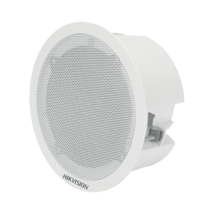 Altavoz Secundario para Montaje en Plafón / 3 Watts / 8 Ohms / Compatible con Altavoz IP HIKVISION / Uso en Interior