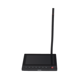 Micrófono IP / 12 VCD / Pantalla Touch 7" / Transmisión en Tiempo Real / Integración con HikCentral Professional