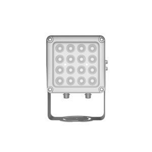 Lampara IR de Luz Continua / 16 Lámparas LED / Distancia Efectiva 16 a 25 metros / Cobertura 40° / Exterior IP66
