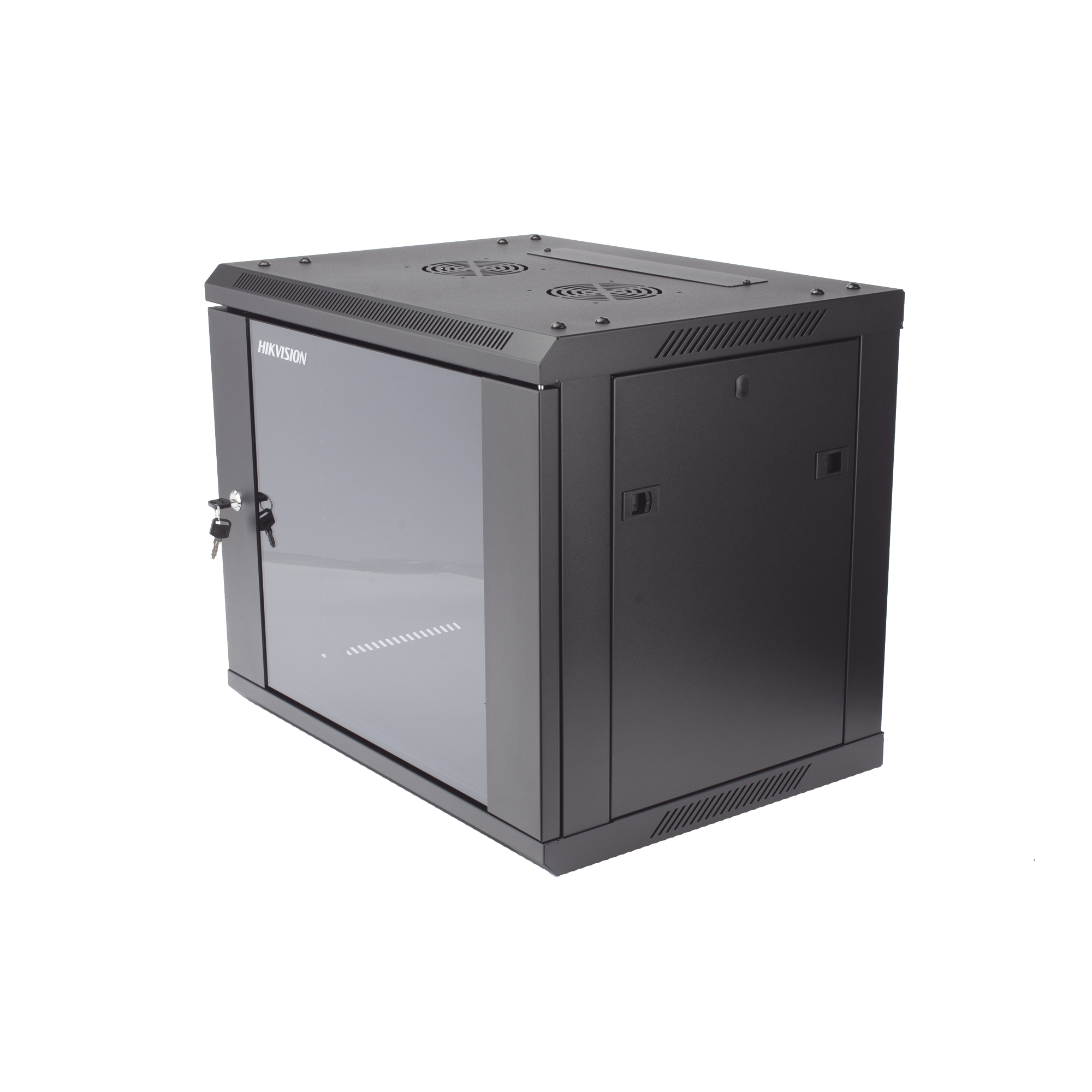 Gabinete para Montaje en Pared - Piso / Puerta de Cristal Templado / Cuerpo Fijo / 9 Unidades de Rack / 19" / Fabricado en Acero