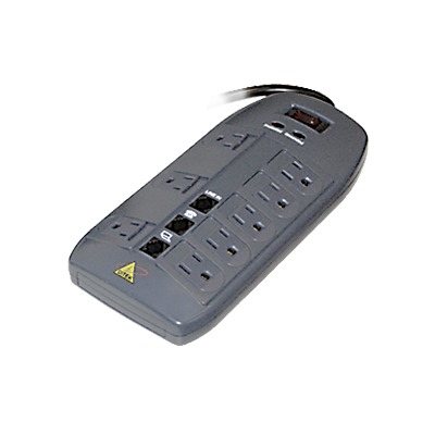 Muliticontacto con Protección Contra Sobretensiones de 8 Salidas de 120 VCA y Telco, Hasta 6 Transformadores, Control de Acceso, Sistemas de Seguridad, Sistemas de Voceo, Trabajo en Casa