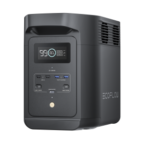 Estación de Energía Portátil de 980Wh Litio LFP / 10 Puertos AC 500 W (Max. 1000W) / 2 USB-C 100W / Cargador de Coche 10A a 12.6V / Conectividad WiFi y Bluetooth (App) / Carga Solar 500W Max.