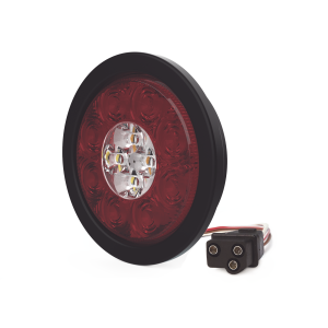 Plafón Circular de 5.4" Para Camiones de Transporte, 16 LED Ultra Brillantes, Color Rojo/Claro/Ambar