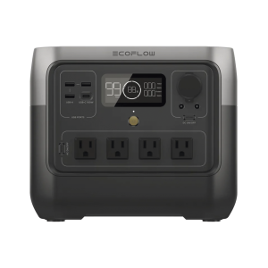 EcoFlow River 2 Pro | Estación de Energía Portátil 768Wh Litio LFP / 4 AC 800W (Max. 1600W) / 1 USB-C 100W / 3 USB -A 12W / Cargador de Coche 10A, 126W Max. / Conectividad WiFi y Bluetooth (App) / Carga Solar 220W Max.