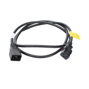 Cable de Alimentación Eléctrica Con Bloqueo de Seguridad, de IEC C19 a IEC C20, 1.8 Metros de Largo, Color Negro, 1 Pieza
