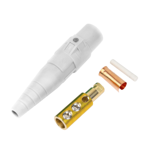 Conector camlock | 400 AMPERES | MACHO | color blanco