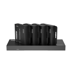 Splitter HDMI 1x4 | Extensor HDMI | 4K@30Hz 40m | 1080p@60Hz 70m | Función PoC | 4:4:4