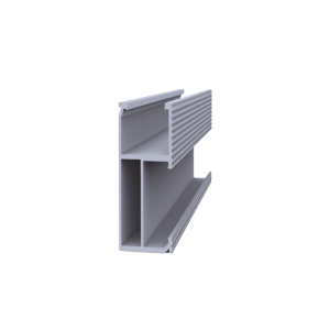 Riel 8 para montaje de módulos fotovoltaicos de aluminio anodizado de 2700mm.