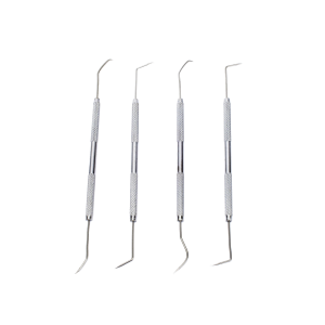 Juego de 4 herramientas con ganchos de apoyo para soldar.