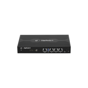 EdgeRouter 4, con 3 puertos 10/100/1000 Mbps + 1 puerto SFP, con funciones avanzadas de ruteo
