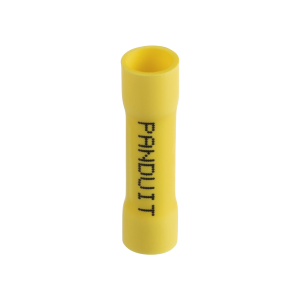 Conector de Empalme a Tope, Para Cables de 12 a 10 AWG, De Vinilo Aislado, Color Amarillo, Paquete de 25 Piezas