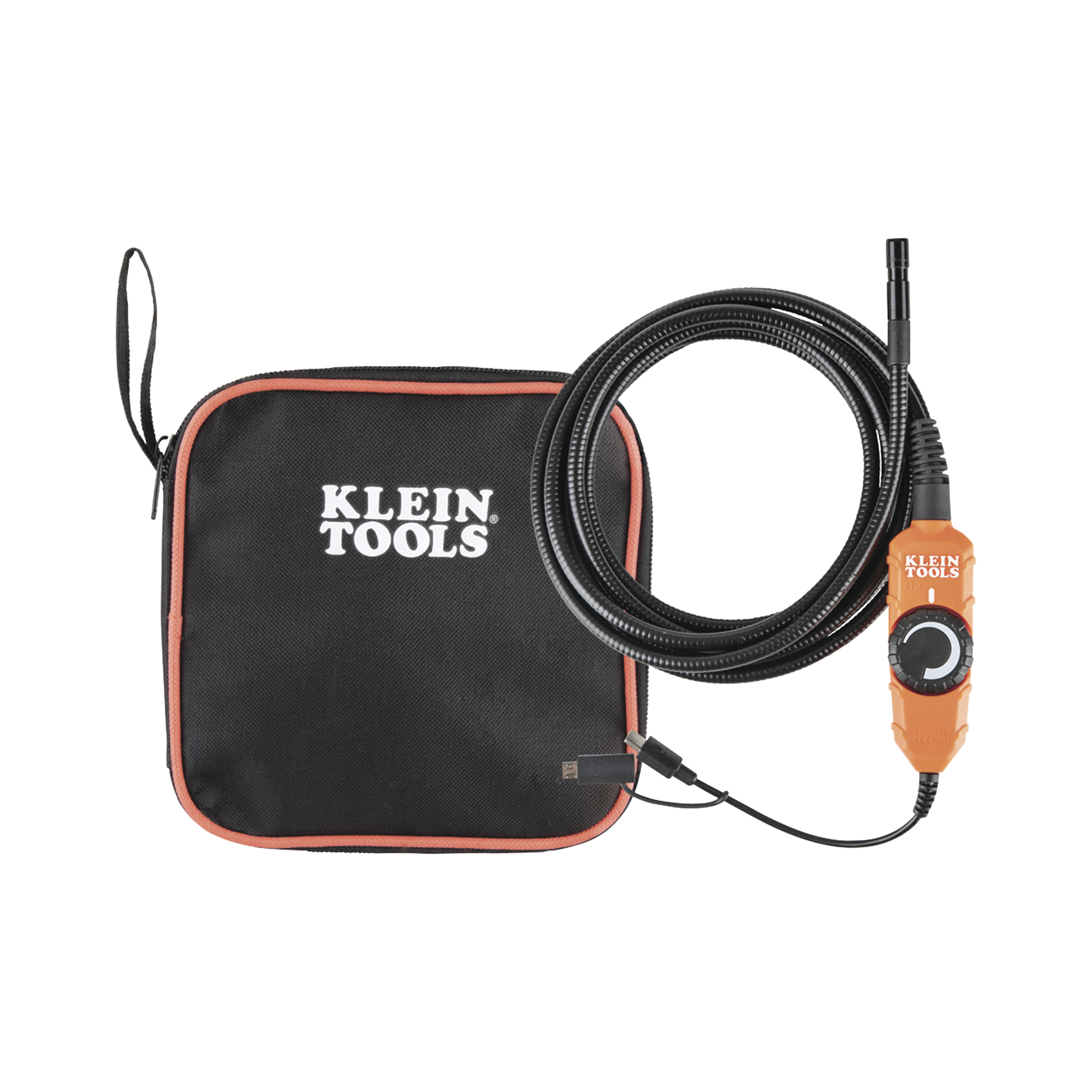 Cámara Boroscopio de Inspección con Conexión para Dispositivos Android®. Cuello de Cisne Blindado de 10' (3 m) y 6 Luces LED