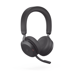 Jabra Evolve2 75, Auricular stereo versión MS con cancelación de ruido activa, dongle USB-A indicador de ocupado (Busylight)(27599-999-999)